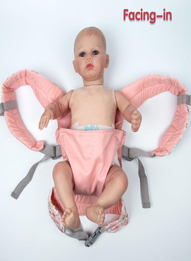 Pedolltree Reborn Baby Doll Carrier Realistic Newborn Baby Dolls Carrier for Little Girls Pink Lightweight Easy Worn - Image 5